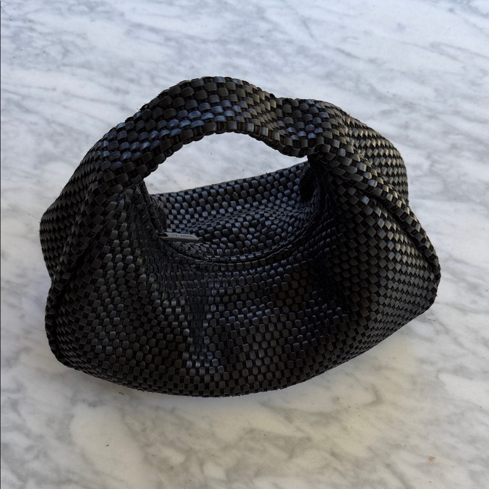 ST. Agni Elegant Black Woven Handbag